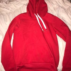 Red Drawstring Hoodie